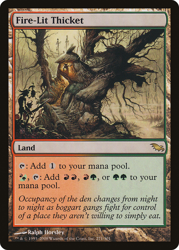 Fire-Lit Thicket (SHM-271) - Shadowmoor Foil