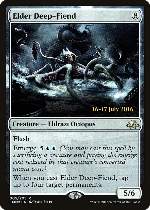 Elder Deep-Fiend (PRE-005) - Eldritch Moon Promos Foil