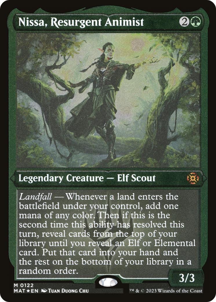 Nissa, Resurgent Animist (Foil Etched) (MAT-122) - March of the Machine: The Aftermath Foil