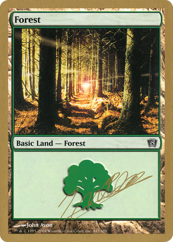 Forest (347) - 2004 Julien Nuijten (8ED) (WCD-) - World Championship Decks 2004