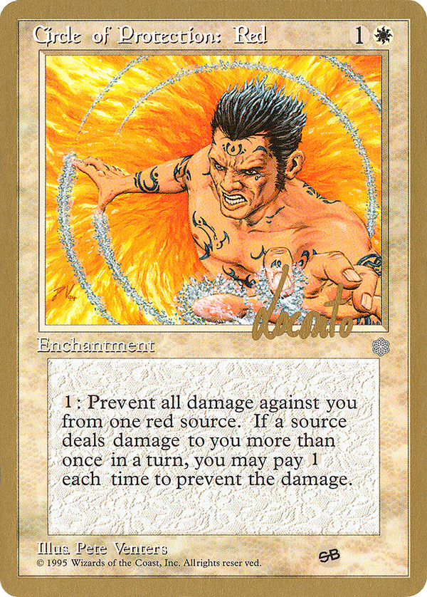 Circle of Protection: Red - 1996 Michael Loconto (ICE) (SB) (WCD-) - Pro Tour Collector Set
