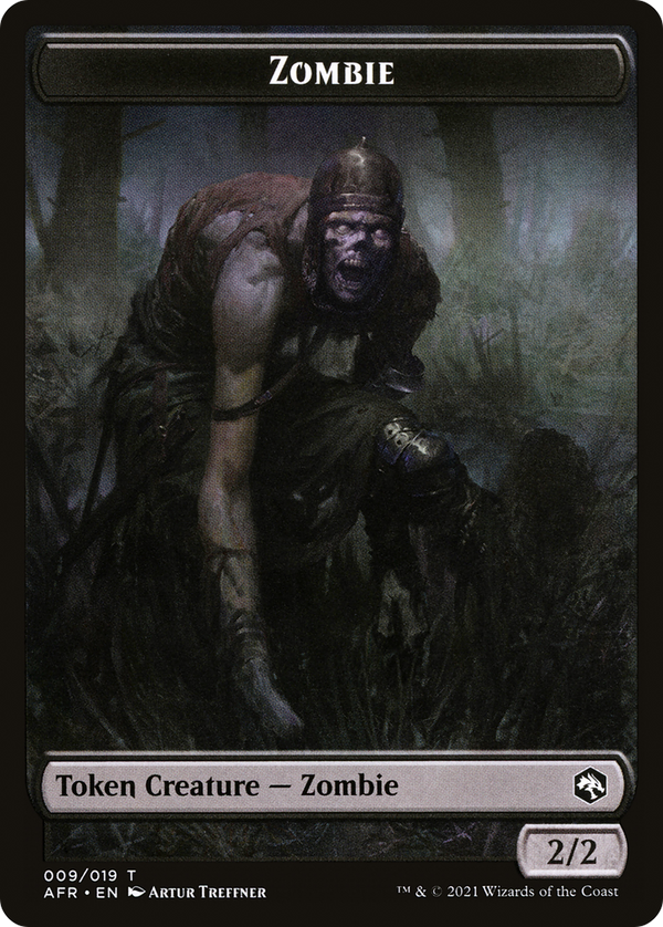 Zombie Token (AFR-009) - Adventures in the Forgotten Realms Tokens
