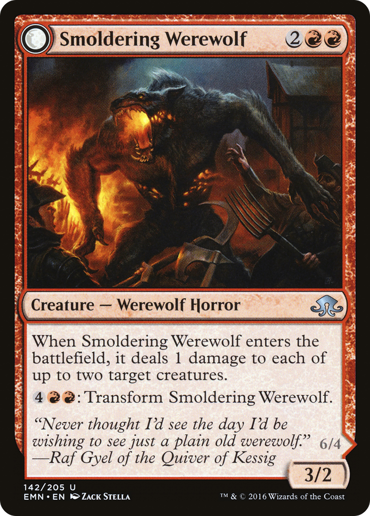 Smoldering Werewolf (EMN-142) - Eldritch Moon: (mooneldrazidfc)