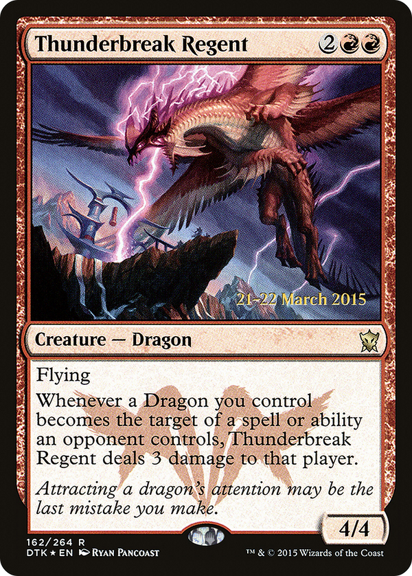 Thunderbreak Regent (PRE-162) - Dragons of Tarkir Promos Foil