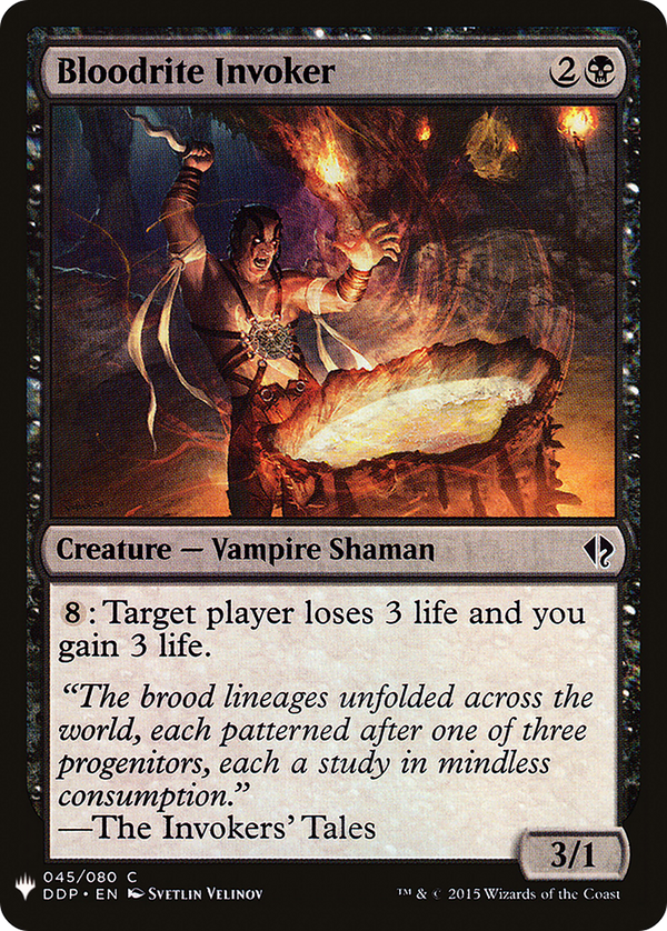 Bloodrite Invoker (LIST-045) - The List
