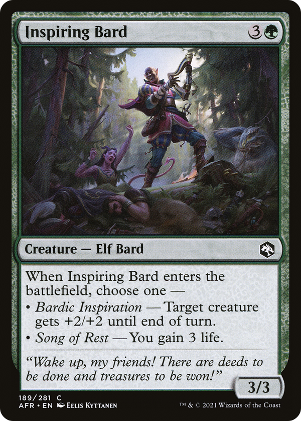 Inspiring Bard (AFR-189) - Adventures in the Forgotten Realms Foil