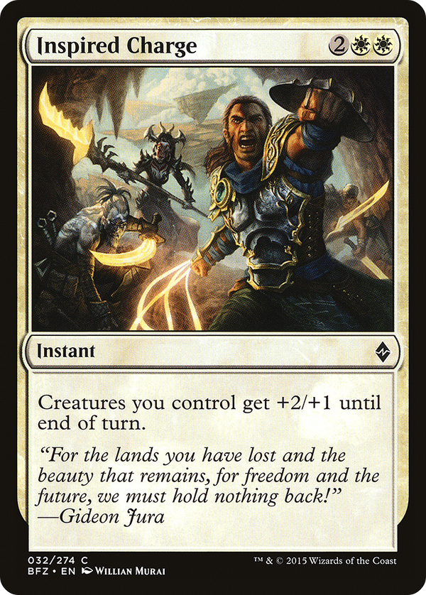Inspired Charge (BFZ-032) - Battle for Zendikar Foil