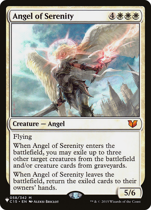 Angel of Serenity (C15) (LIST-058/342) - The List
