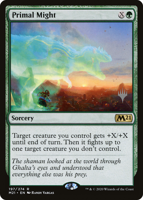 Primal Might (PPM21-197) - Core Set 2021 Promos Foil