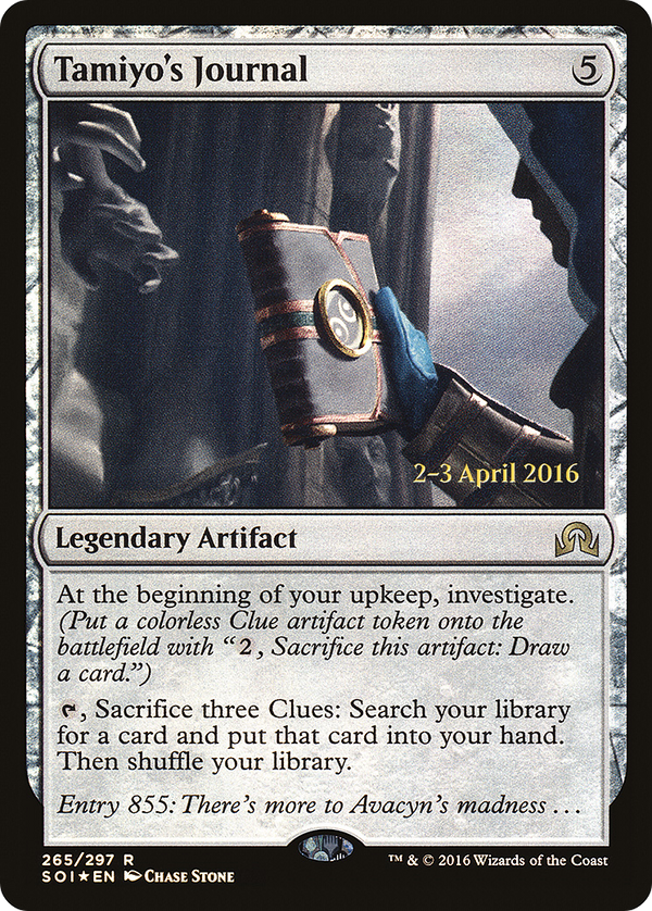 Tamiyo's Journal (Entry 855) (PRE-265) - Shadows over Innistrad Promos Foil