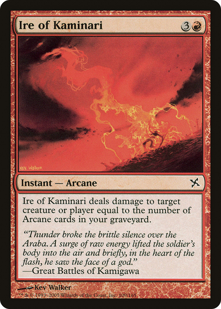 Ire of Kaminari (BOK-109) - Betrayers of Kamigawa Foil