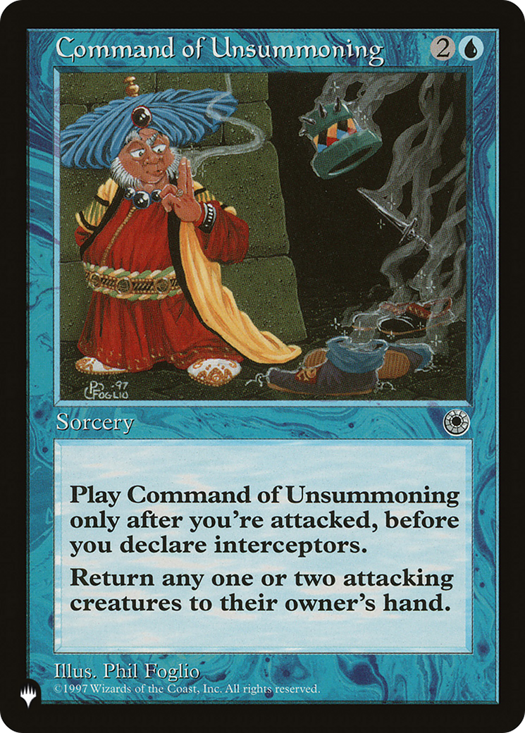 Command of Unsummoning (LIST-) - The List