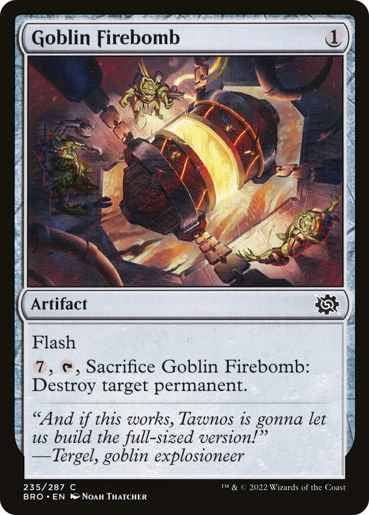 Goblin Firebomb (BRO-235) - The Brothers' War Foil