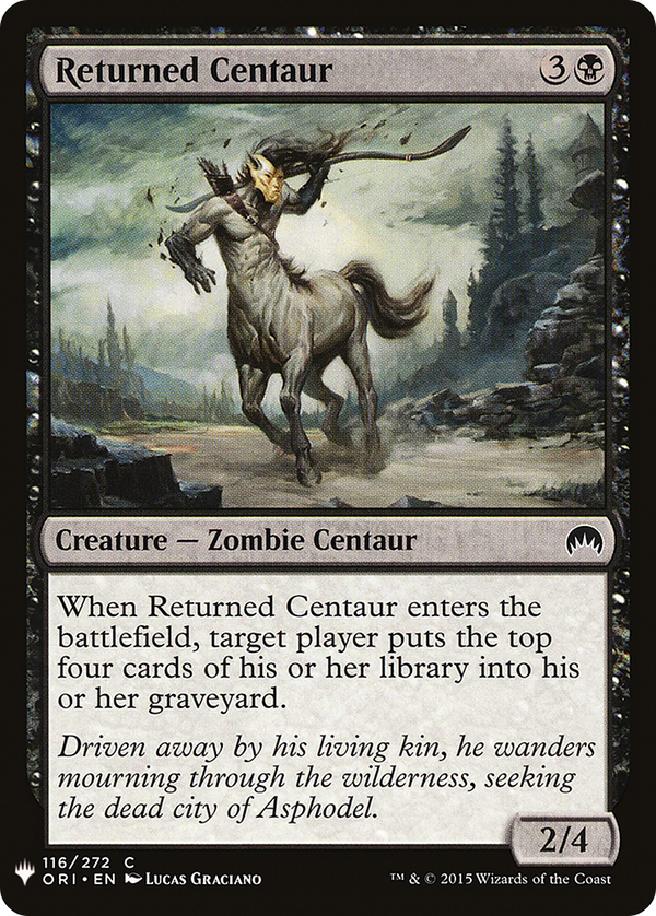 Returned Centaur (LIST-116) - The List