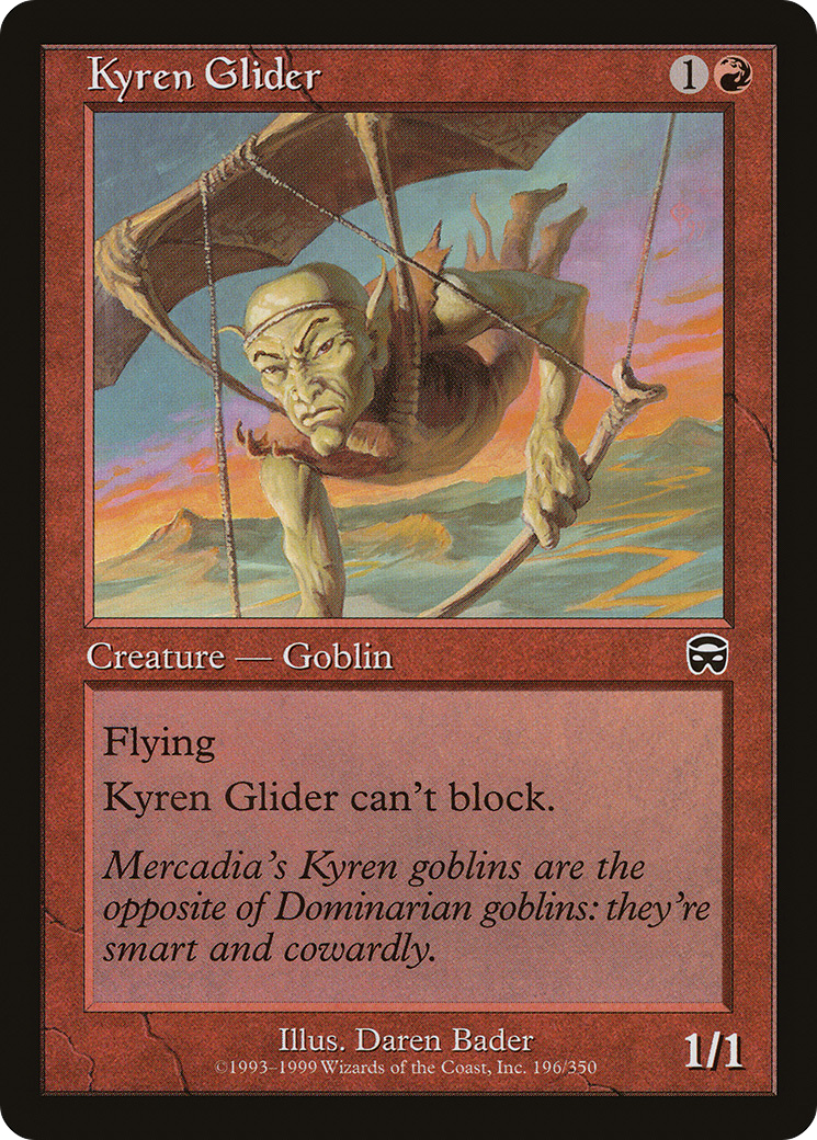 Kyren Glider (MMQ-196) - Mercadian Masques Foil