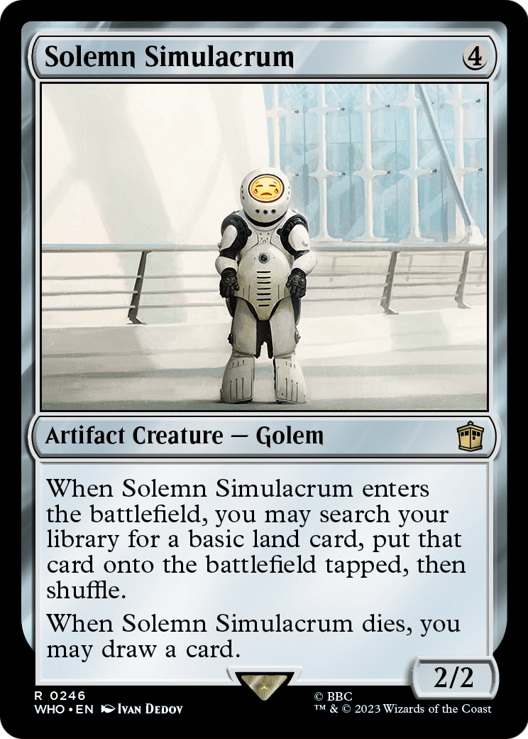 Solemn Simulacrum (WHO-246) - Doctor Who Foil
