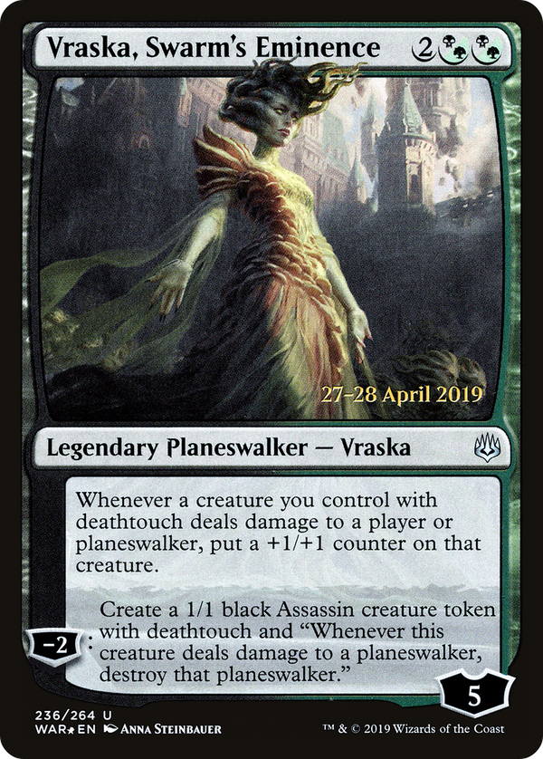 Vraska, Swarm's Eminence (PRE-236) - War of the Spark Promos Foil