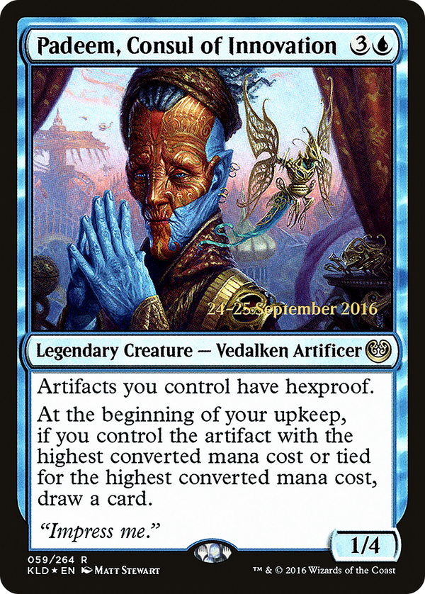 Padeem, Consul of Innovation (PRE-059) - Kaladesh Promos Foil