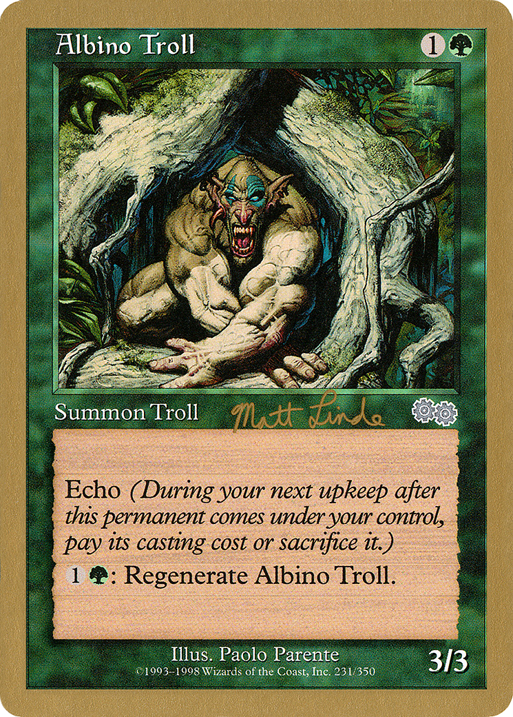 Albino Troll - 1999 Matt Linde (USG) (WCD-) - World Championship Decks 1999