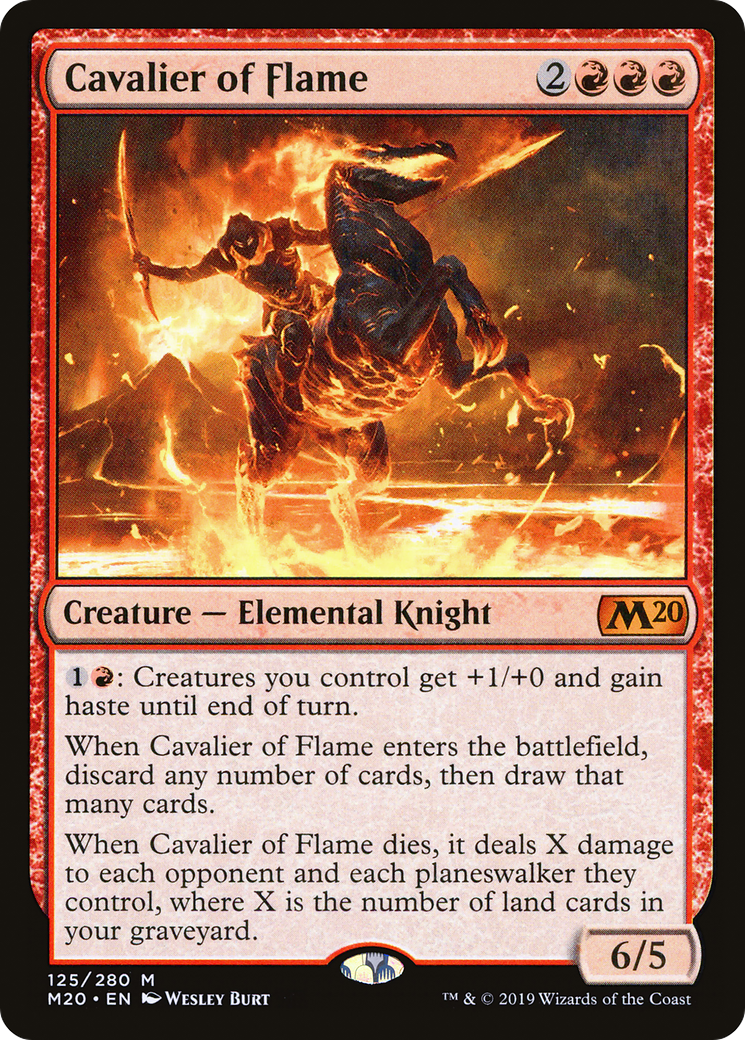 Cavalier of Flame (M20-125) - Core Set 2020