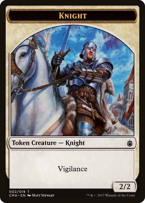 Knight Token (002) (CMA-002) - Commander Anthology Tokens