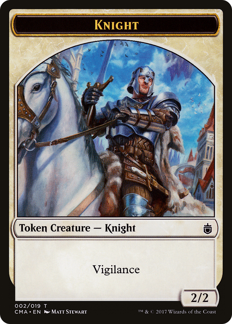 Knight Token (002) (CMA-002) - Commander Anthology Tokens