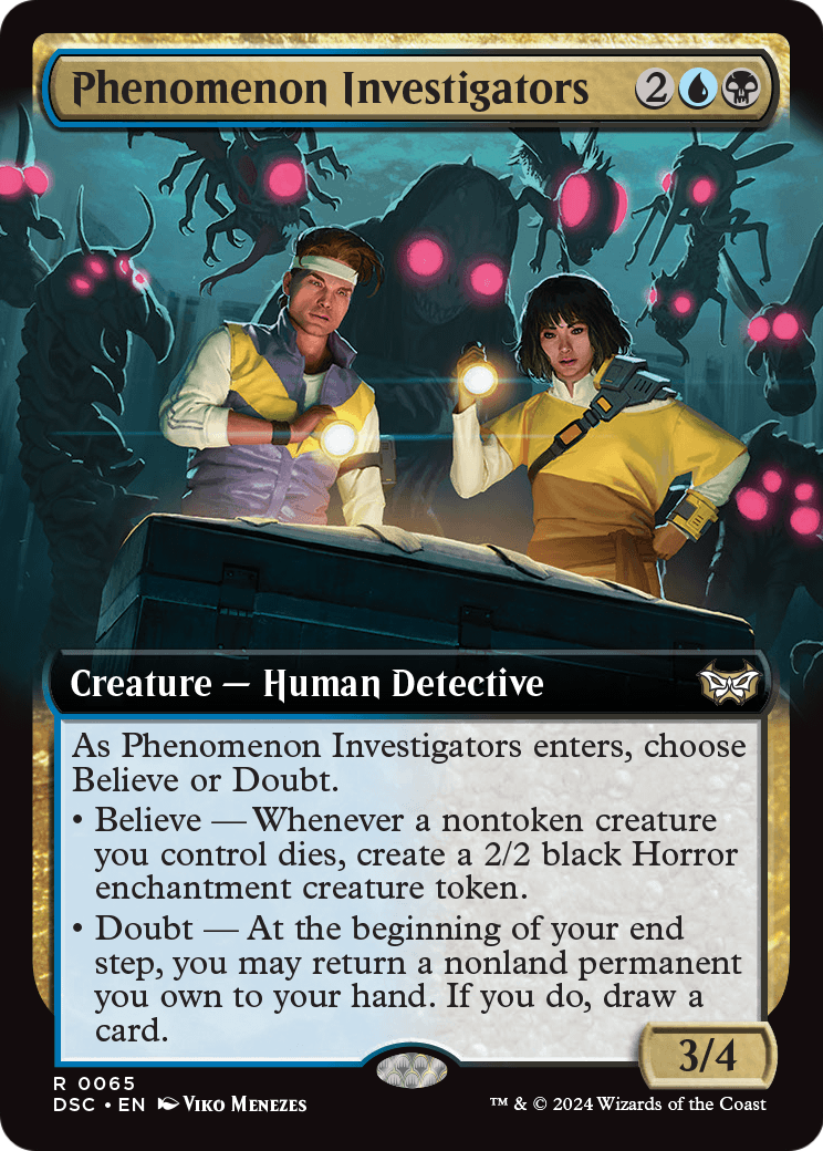 Phenomenon Investigators (Extended Art) (DSC-065) - Duskmourn: House of Horror Commander: (Extended Art)