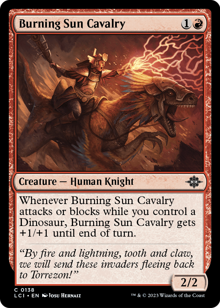 Burning Sun Cavalry (LCI-138) - The Lost Caverns of Ixalan