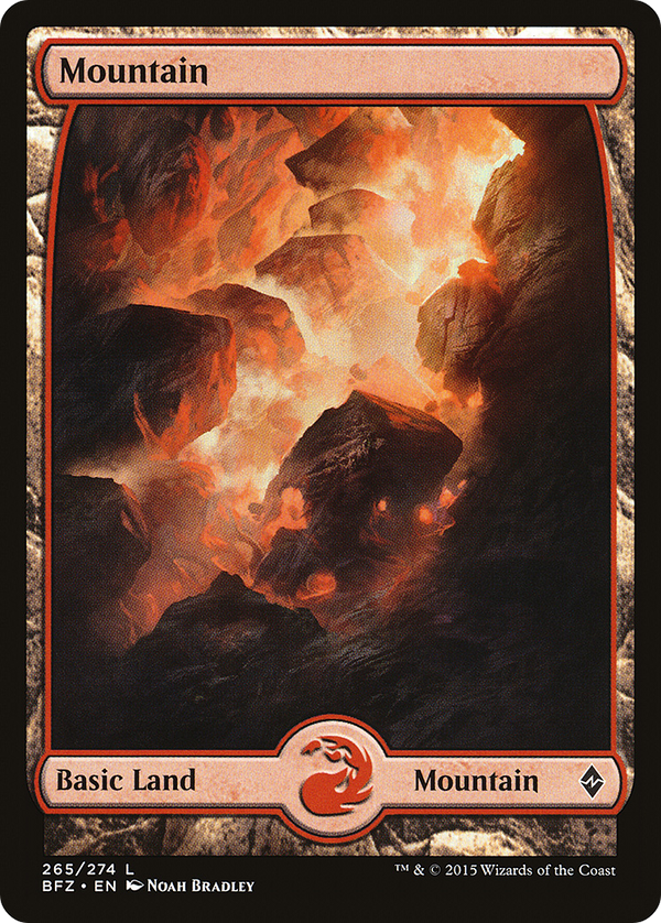 Mountain (265) - Full Art (BFZ-265) - Battle for Zendikar