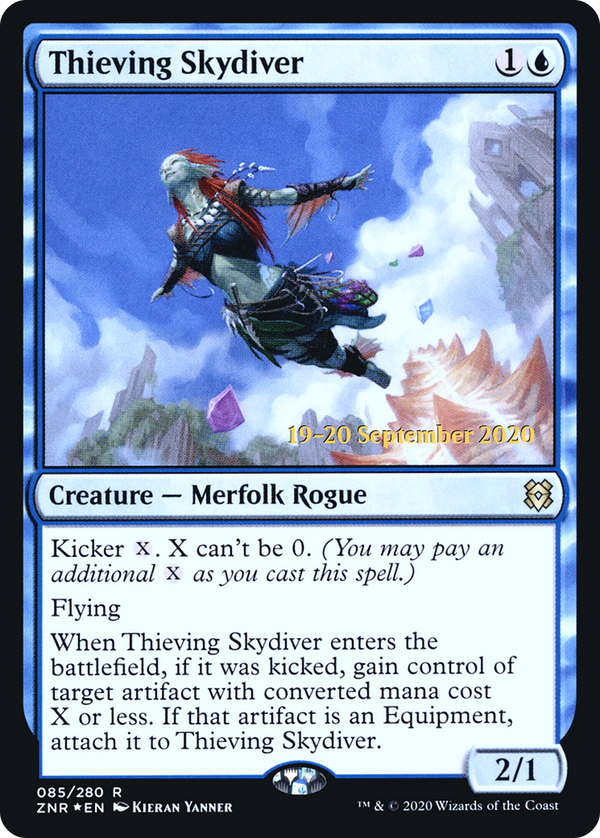 Thieving Skydiver (PRE-085) - Zendikar Rising Promos Foil