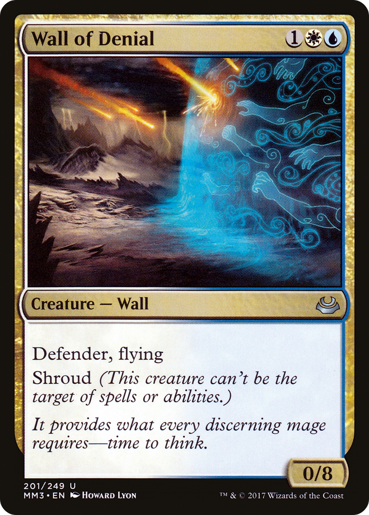 Wall of Denial (MM3-201) - Modern Masters 2017 Foil