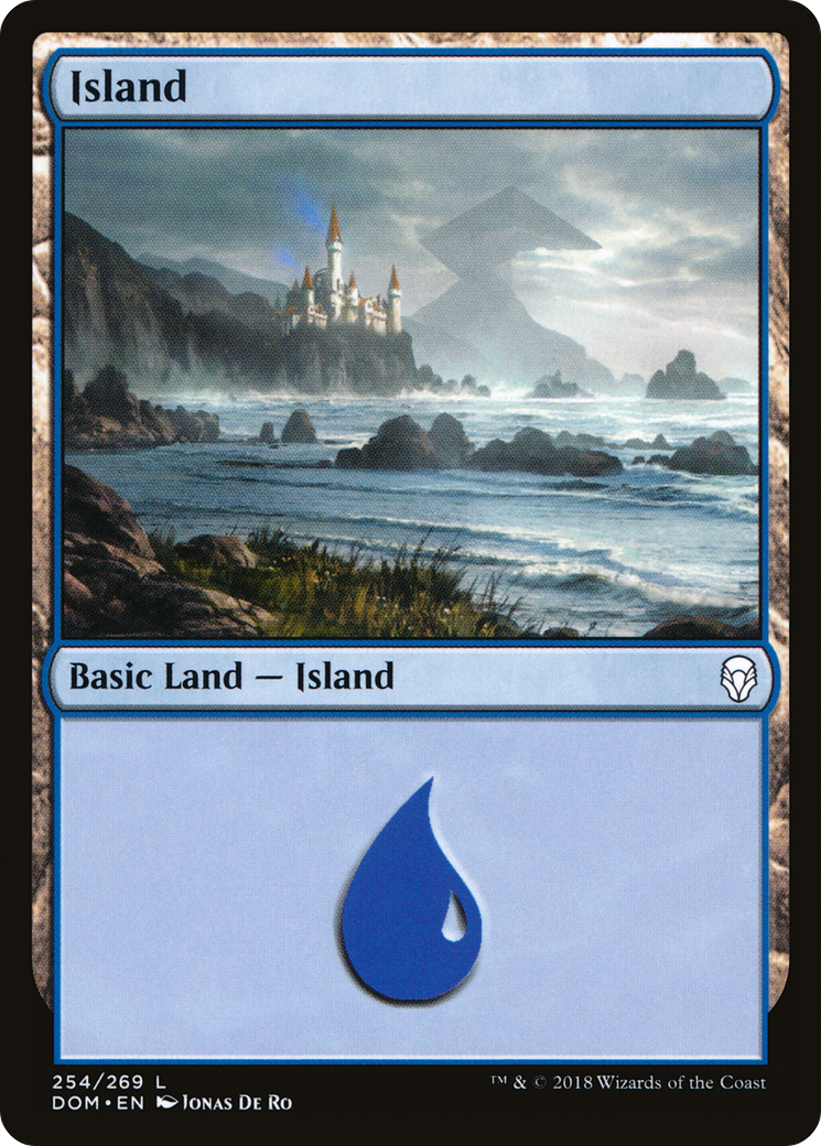 Island (254) (DOM-254) - Dominaria Foil