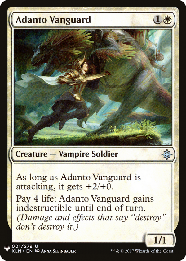 Adanto Vanguard (LIST-001) - The List