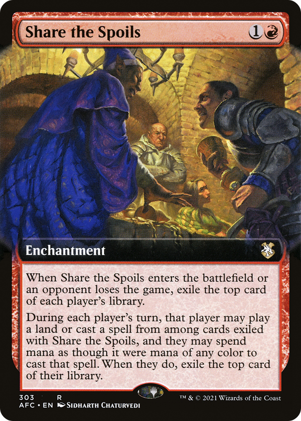Share the Spoils (Extended Art) (AFC-303) - Forgotten Realms Commander: (Extended Art)
