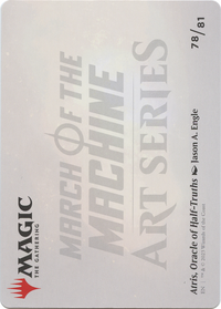 Atris, Oracle of Half-Truths // Atris, Oracle of Half-Truths (AMOM-078) - March of the Machine Art Series (Borderless)
