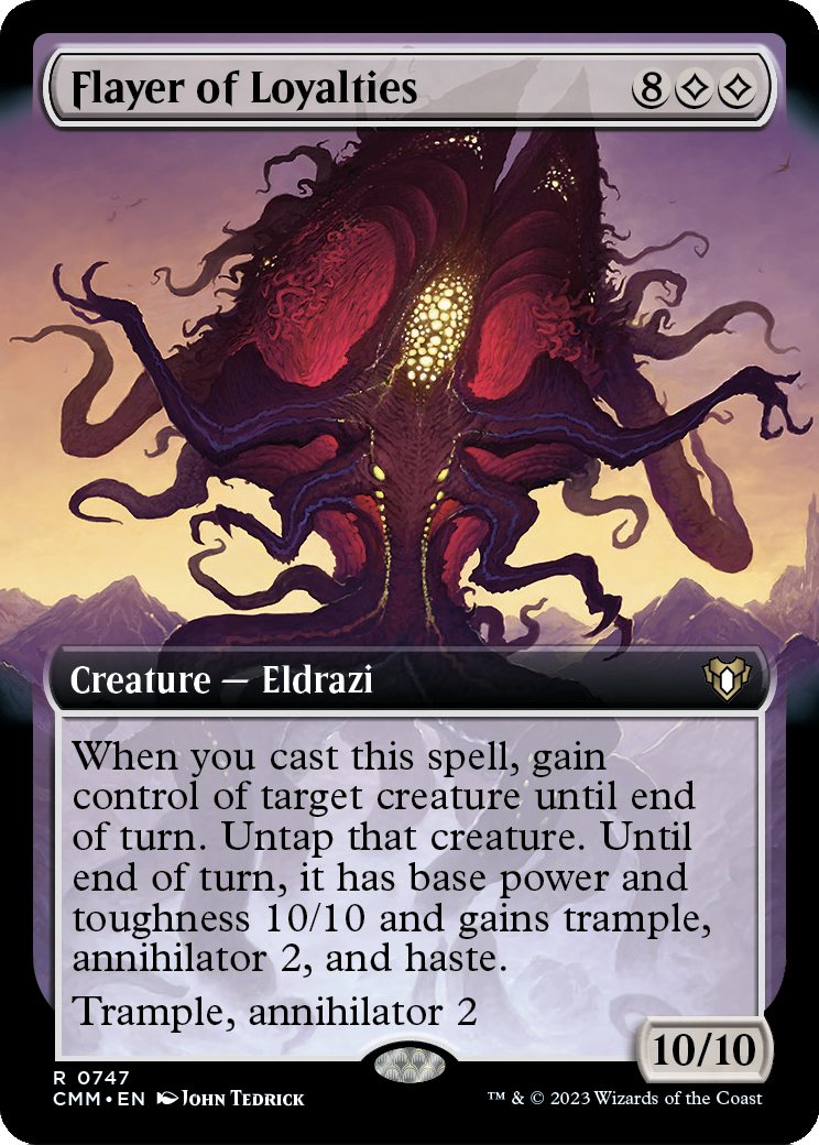 Flayer of Loyalties (Extended Art) (CMM-747) - Commander Masters: (Extended Art)