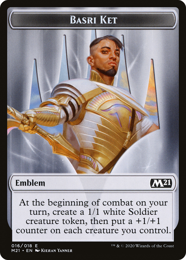Basri Ket Emblem (TM21-016) - Core Set 2021 Tokens Foil