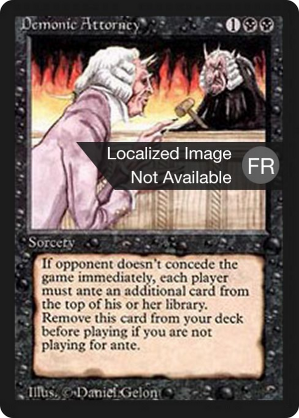 Demonic Attorney (FBB-) - Foreign Black Border