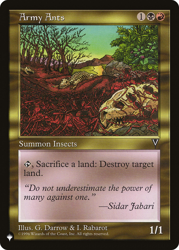 Army Ants (LIST-) - The List