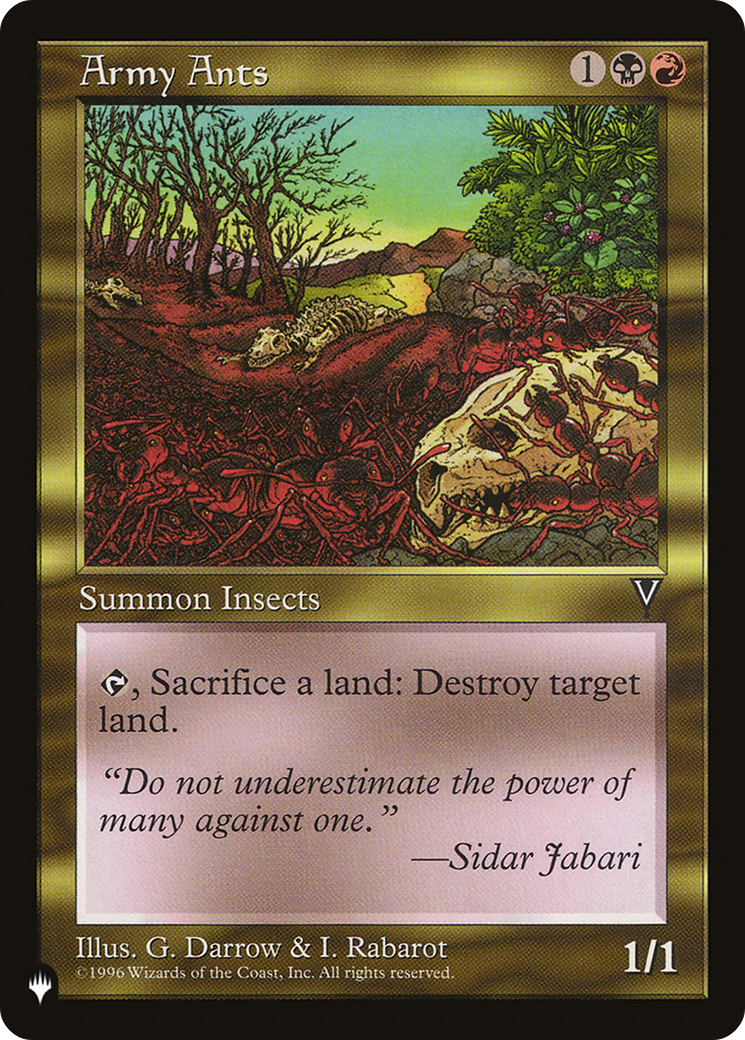 Army Ants (LIST-) - The List