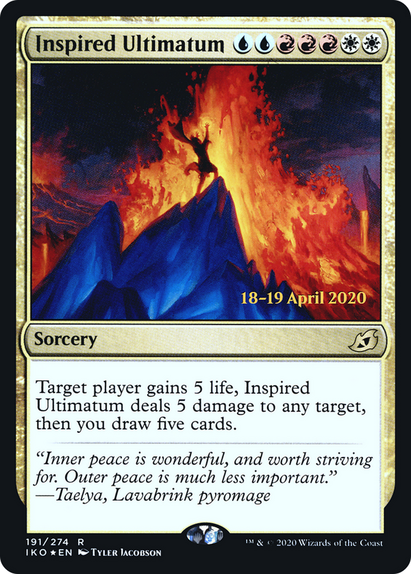 Inspired Ultimatum (PRE-191) - Ikoria: Lair of Behemoths Promos Foil