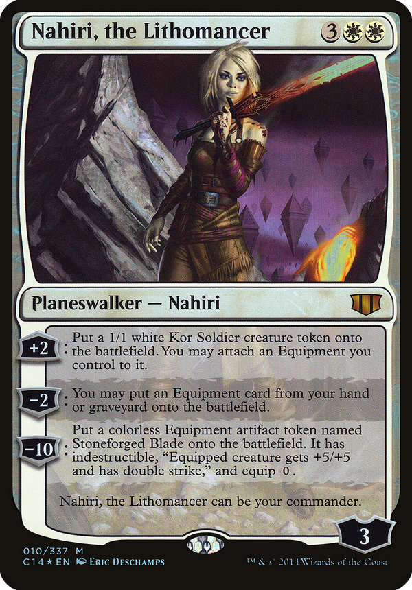 Nahiri, the Lithomancer (Commander 2014) (OVER-010) - Commander 2014 Oversized Foil