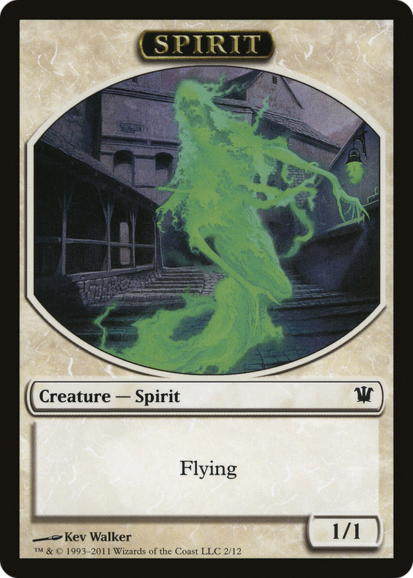 Spirit Token (ISD-) - Innistrad Tokens