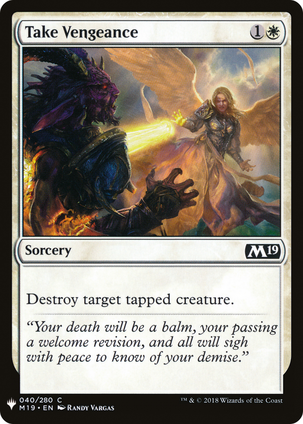 Take Vengeance (LIST-040) - The List