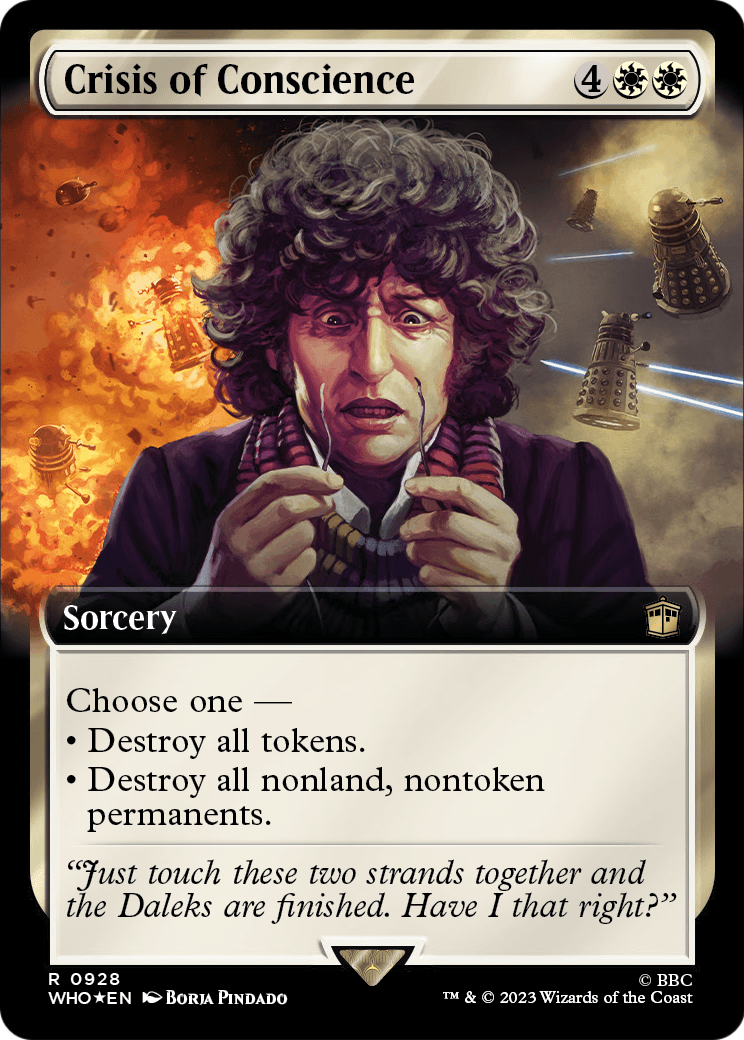 Crisis of Conscience (Extended Art) (Surge Foil) (WHO-928) - Doctor Who: (Extended Art) Foil