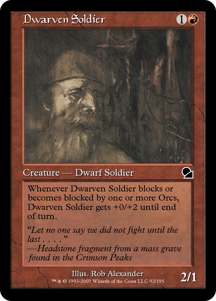 Dwarven Soldier (ME1-092) - Masters Edition