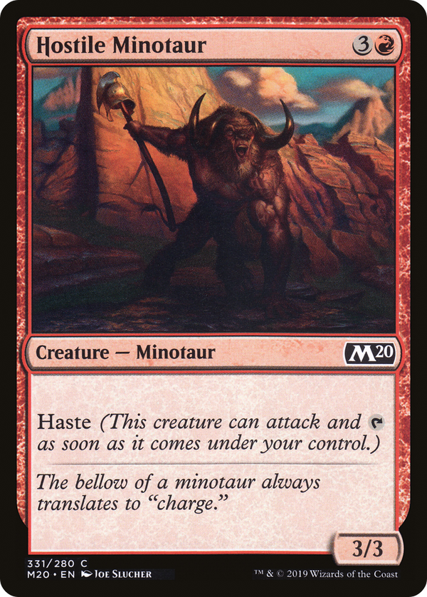 Hostile Minotaur (M20-331) - Core Set 2020