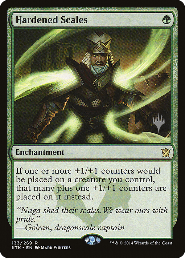 Hardened Scales (PPIKO-133) - Khans of Tarkir Promos Foil