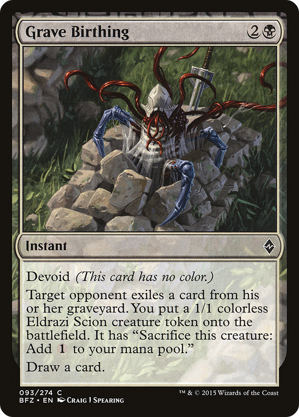 Grave Birthing (BFZ-093) - Battle for Zendikar: (devoid) Foil