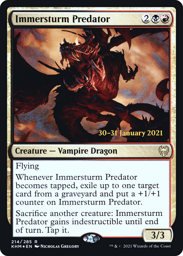 Immersturm Predator (PRE-214) - Kaldheim Promos Foil